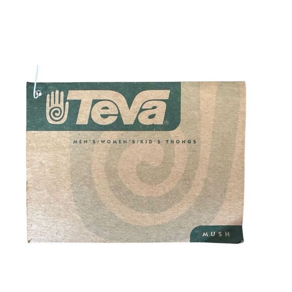 Teva NEW Men’s Mush Black Gray Blue Flip Flops Size 14 - Picture 9 of 10